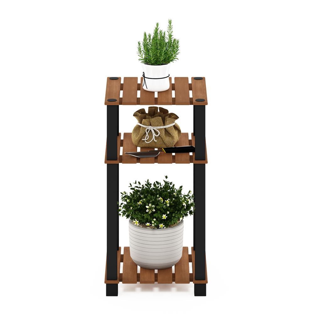 Pangkor 3-Tier Turn-N-Tube Indoor Outdoor Plant Shelf Wood Side Table. Picture 4