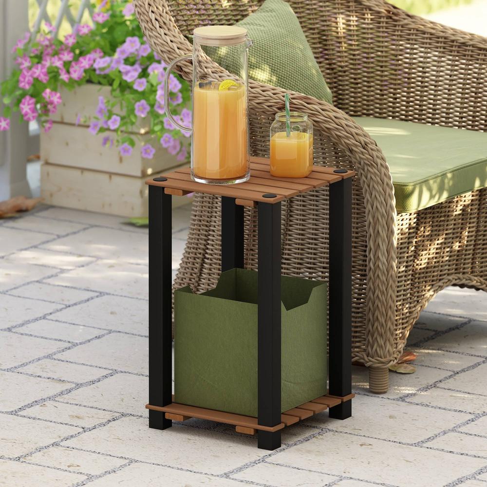 Pangkor 2-Tier Turn-N-Tube Indoor Outdoor Plant Shelf Wood Side Table. Picture 6