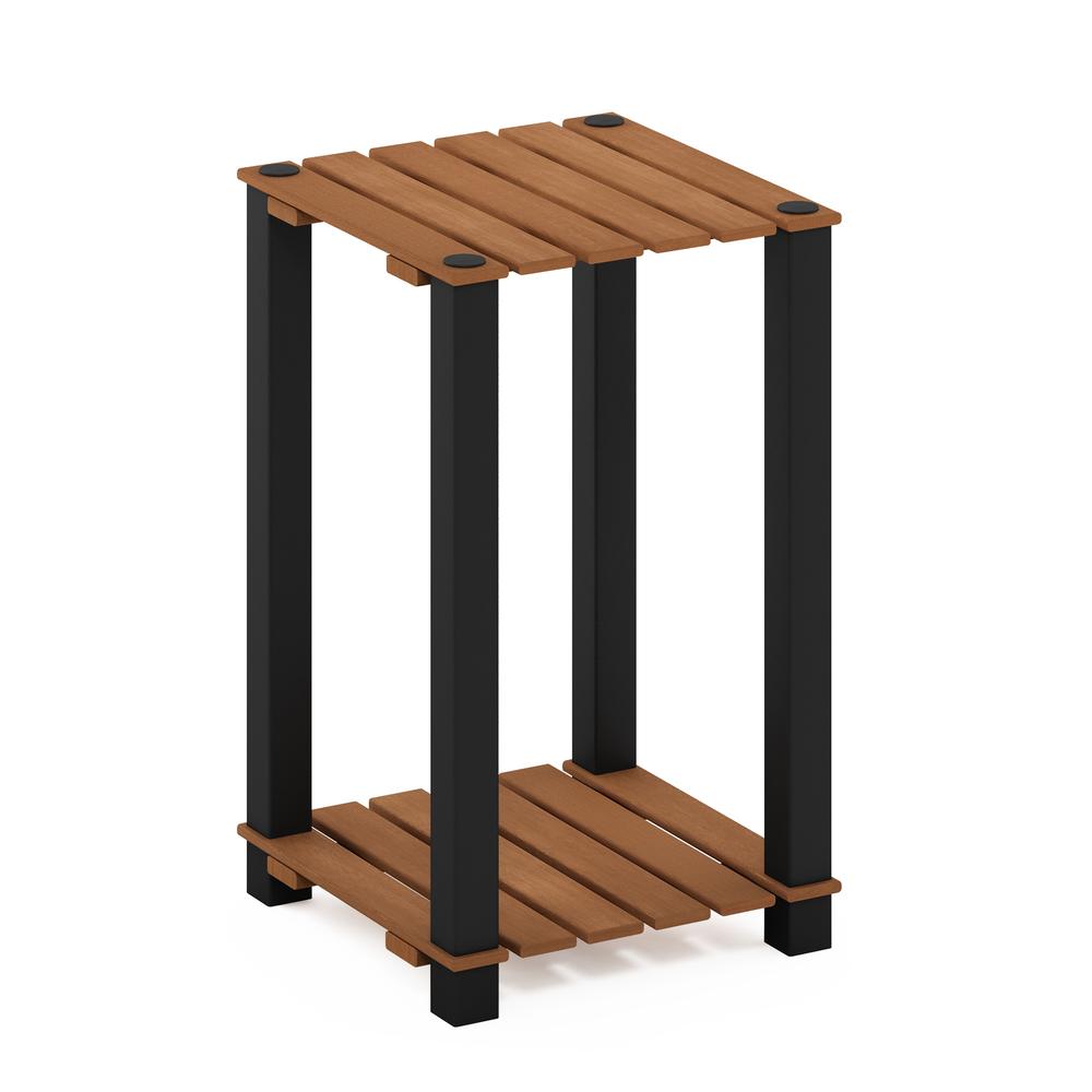Pangkor 2-Tier Turn-N-Tube Indoor Outdoor Plant Shelf Wood Side Table. Picture 1