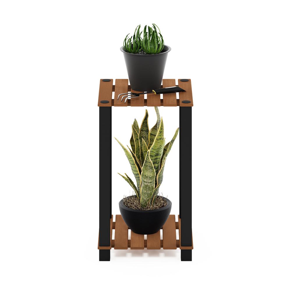Pangkor 2-Tier Turn-N-Tube Indoor Outdoor Plant Shelf Wood Side Table. Picture 4