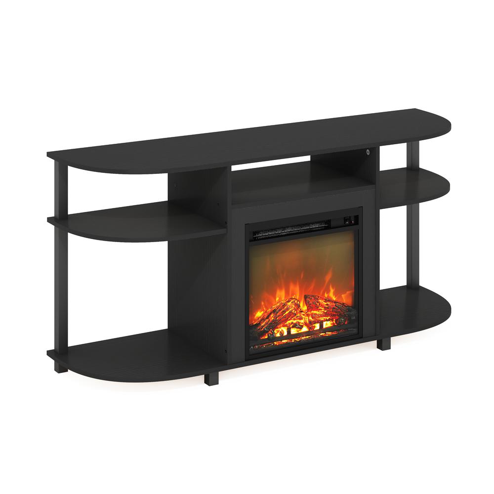 Entertainment Center Stand with Fireplace for TV up to 55 Inch, Americano. Picture 1