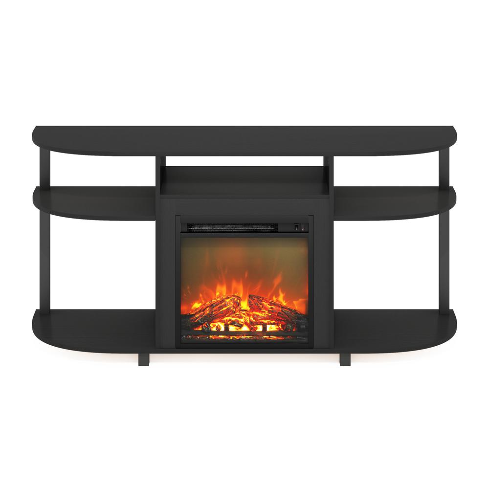 Entertainment Center Stand with Fireplace for TV up to 55 Inch, Americano. Picture 2