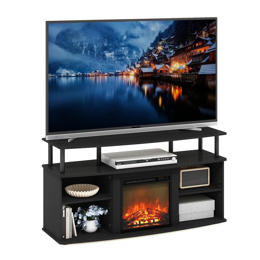 Open Shelving Storage Fireplace Entertainment Center for TV up to 55 Inch. Picture 4