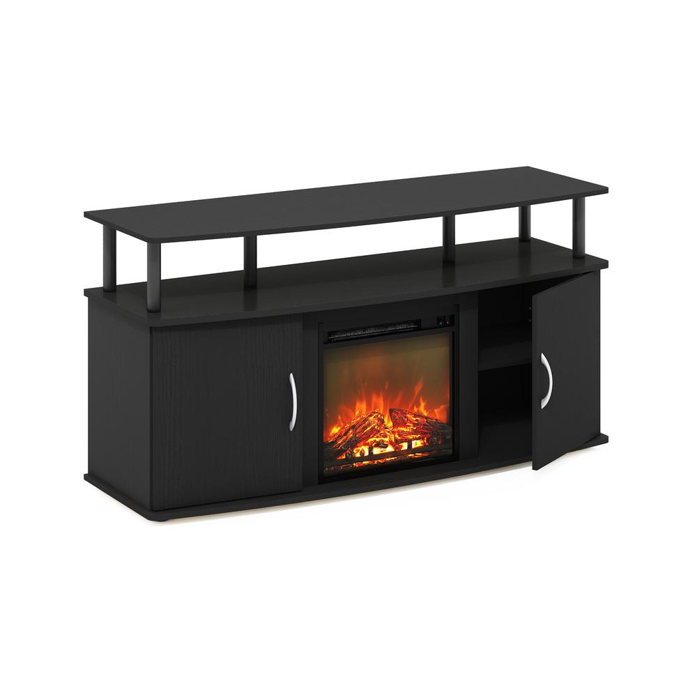 Fireplace Entertainment Center with Doors Storage Cabinet for TV up to 55 Inch. Picture 1