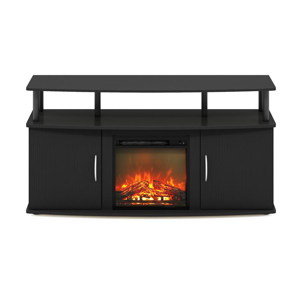 Fireplace Entertainment Center with Doors Storage Cabinet for TV up to 55 Inch. Picture 2