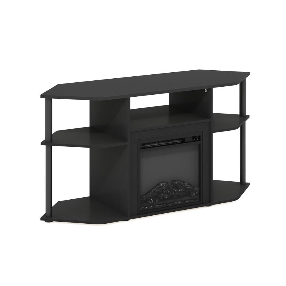Open Storage Corner Fireplace TV Entertainment Center for TV up to 55 Inch. Picture 3