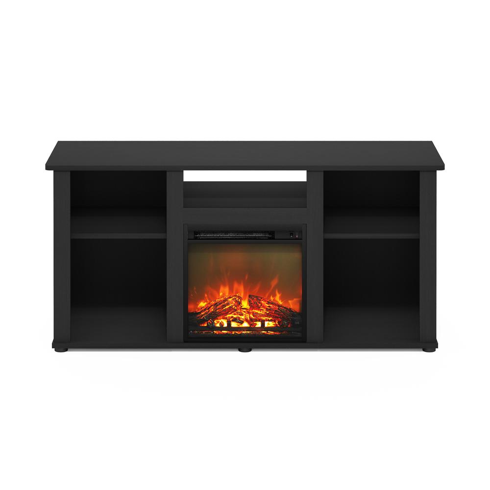 Fireplace TV Entertainment Center with Open Storage Compartment for TV up to 55". Picture 2