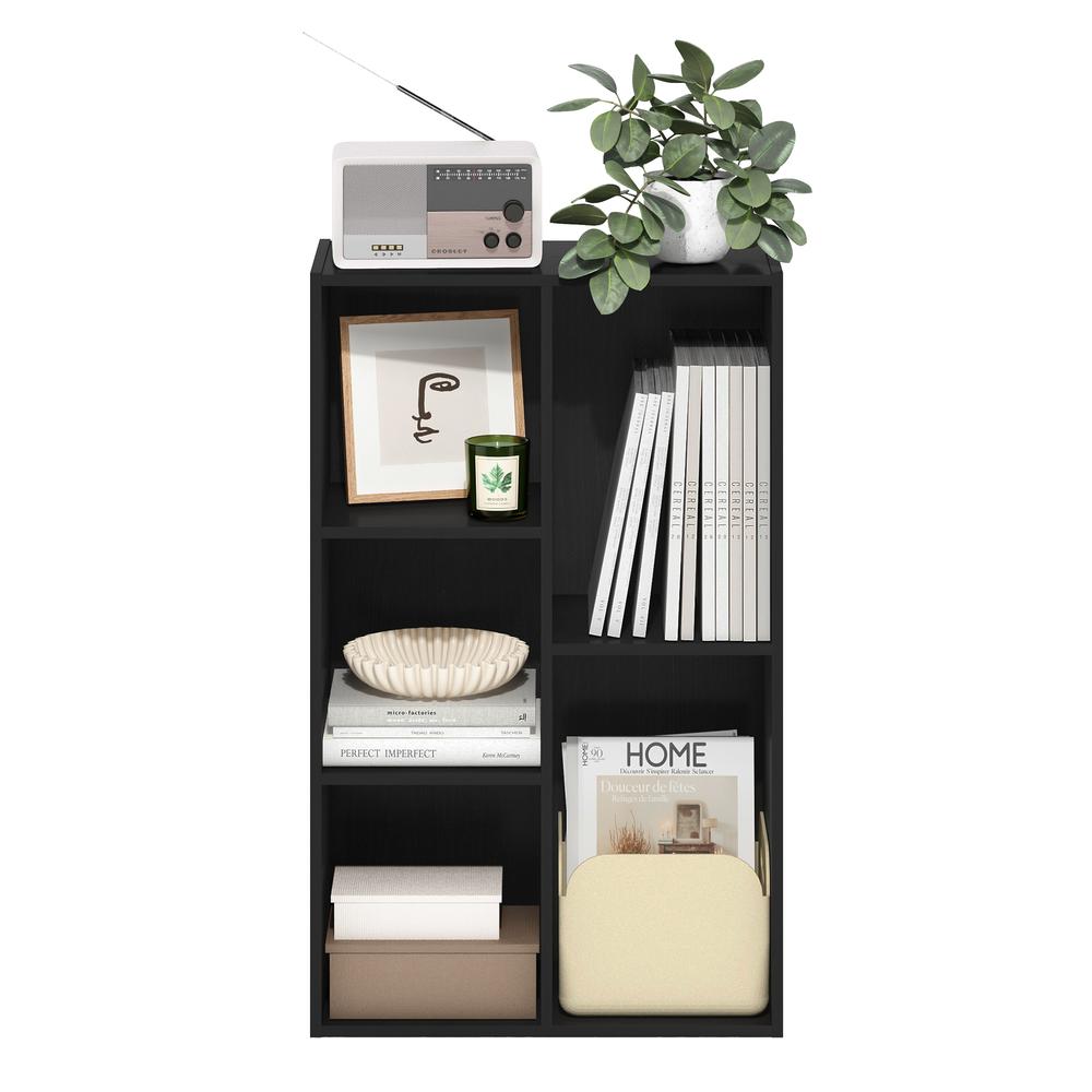 Furinno Luder 5-Cube Reversible Open Shelf, Blackwood. Picture 5