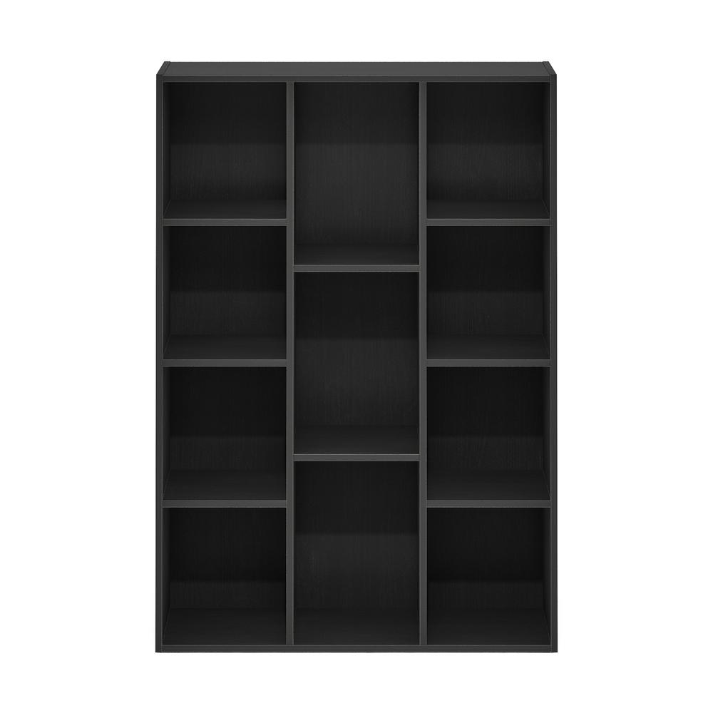Furinno Luder 11-Cube Reversible Open Shelf Bookcase, Blackwood. Picture 3