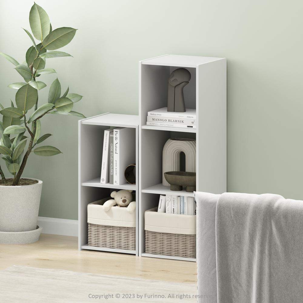 Pelli Cubic Storage Cabinet, 2x1, White. Picture 6