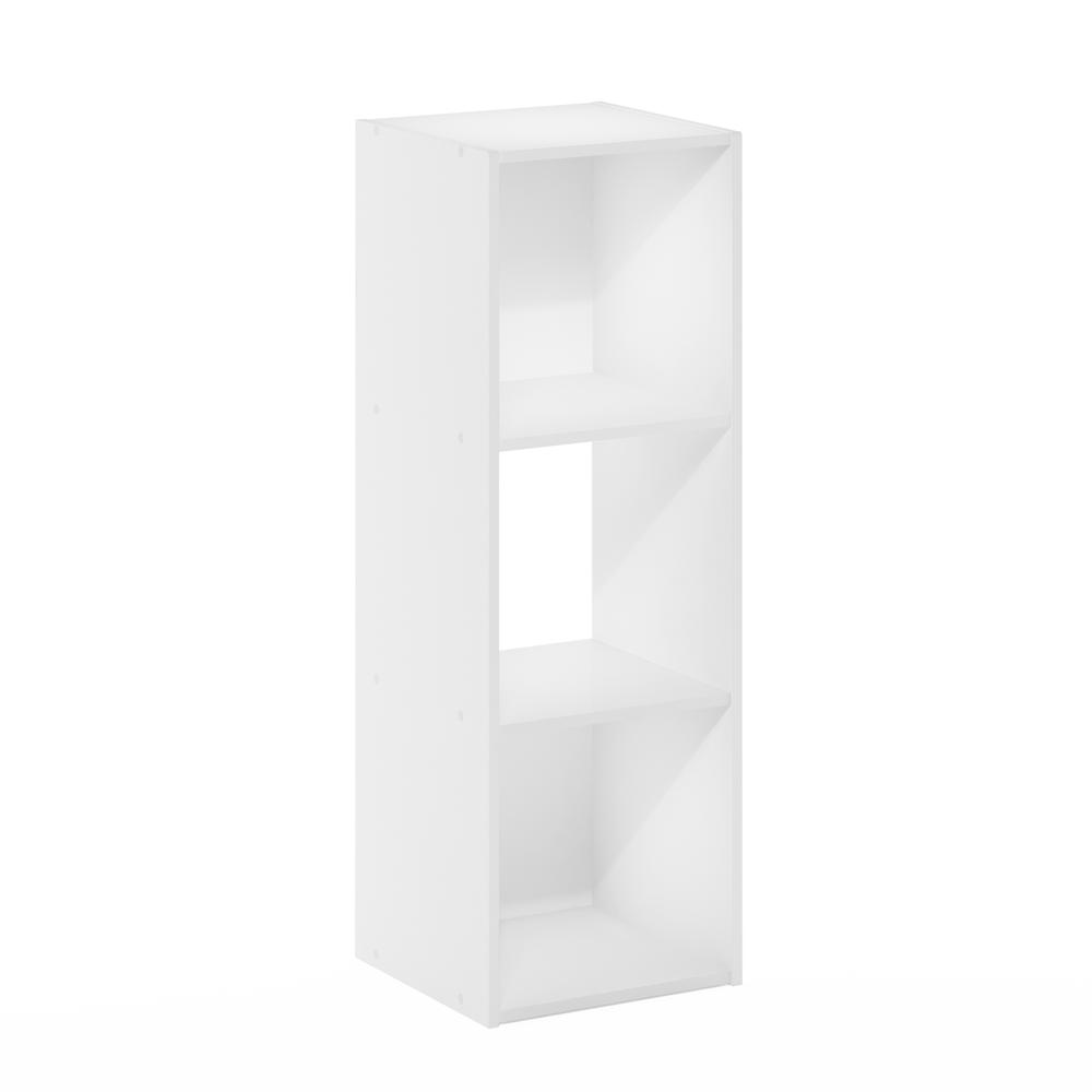 Cubic Storage Cabinet, 3x1, White. Picture 1