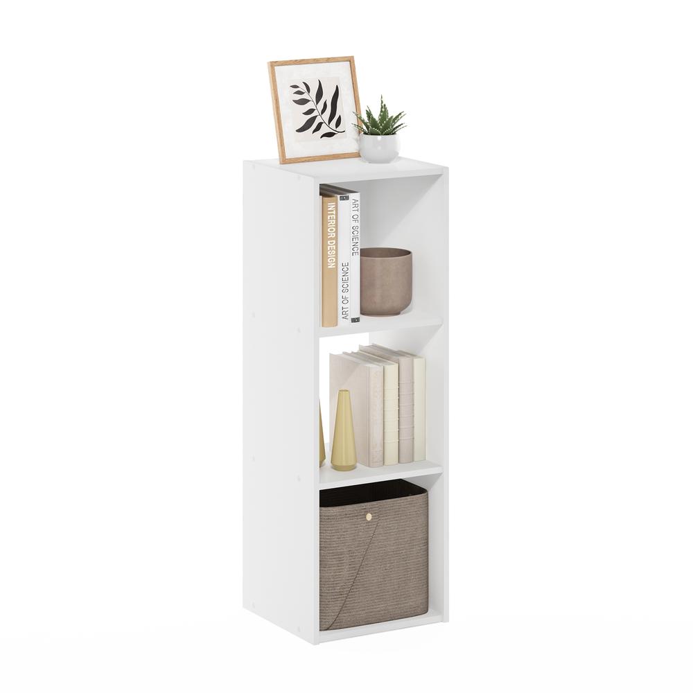 Cubic Storage Cabinet, 3x1, White. Picture 3