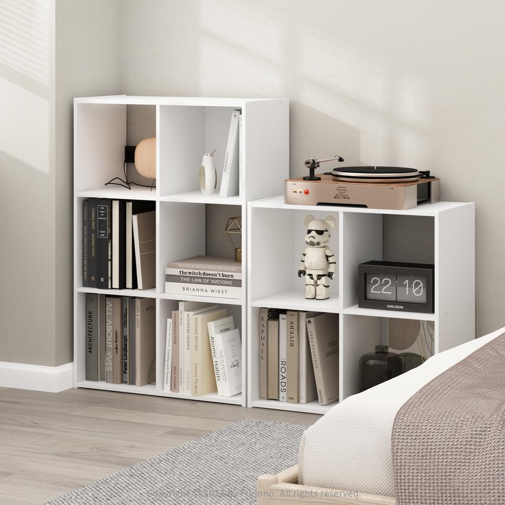 Cubic Storage Cabinet, 3x2, White. Picture 6