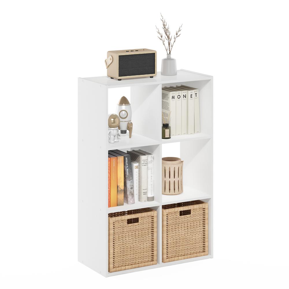 Cubic Storage Cabinet, 3x2, White. Picture 3