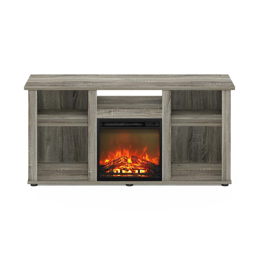 Fireplace TV Entertainment Center with Open Storage Compartment for TV up to 55". Picture 2
