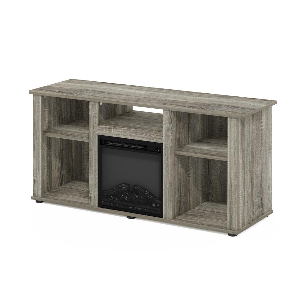 Fireplace TV Entertainment Center with Open Storage Compartment for TV up to 55". Picture 3