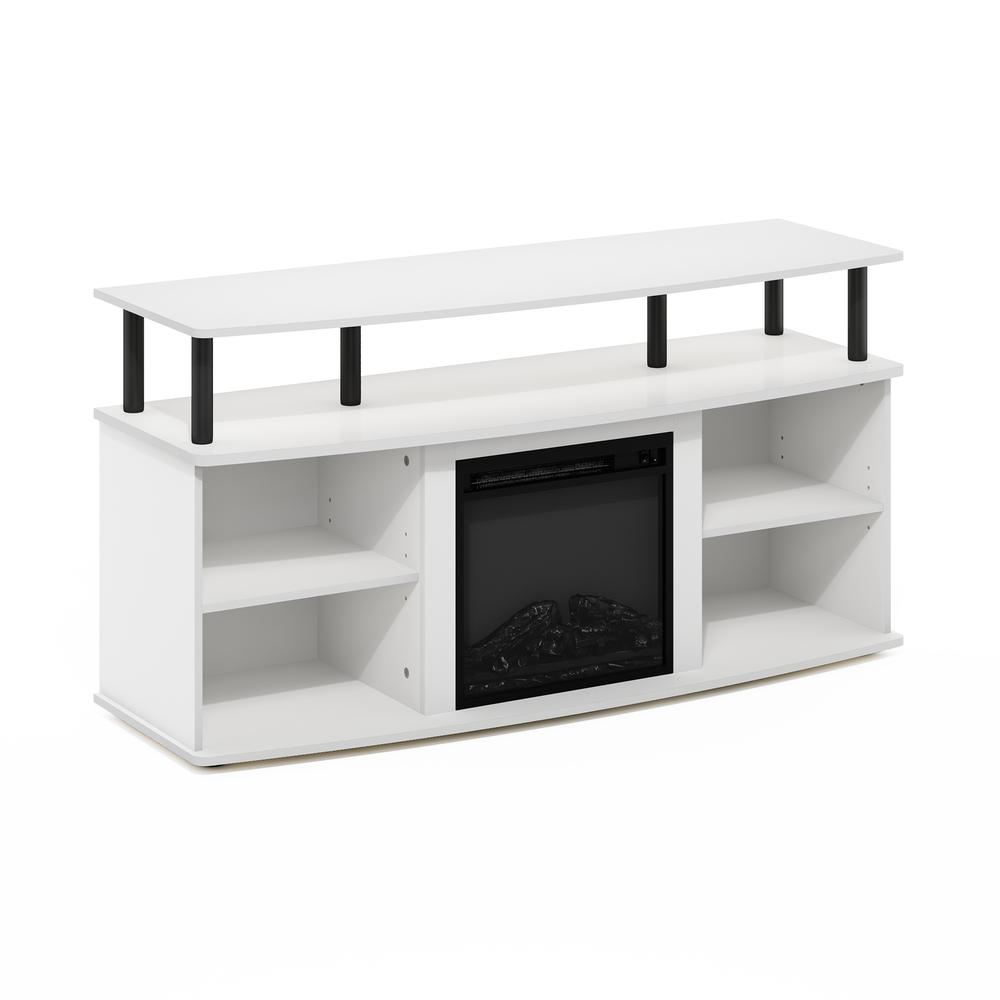 Open Shelving Storage Fireplace Entertainment Center for TV up to 55 Inch. Picture 3