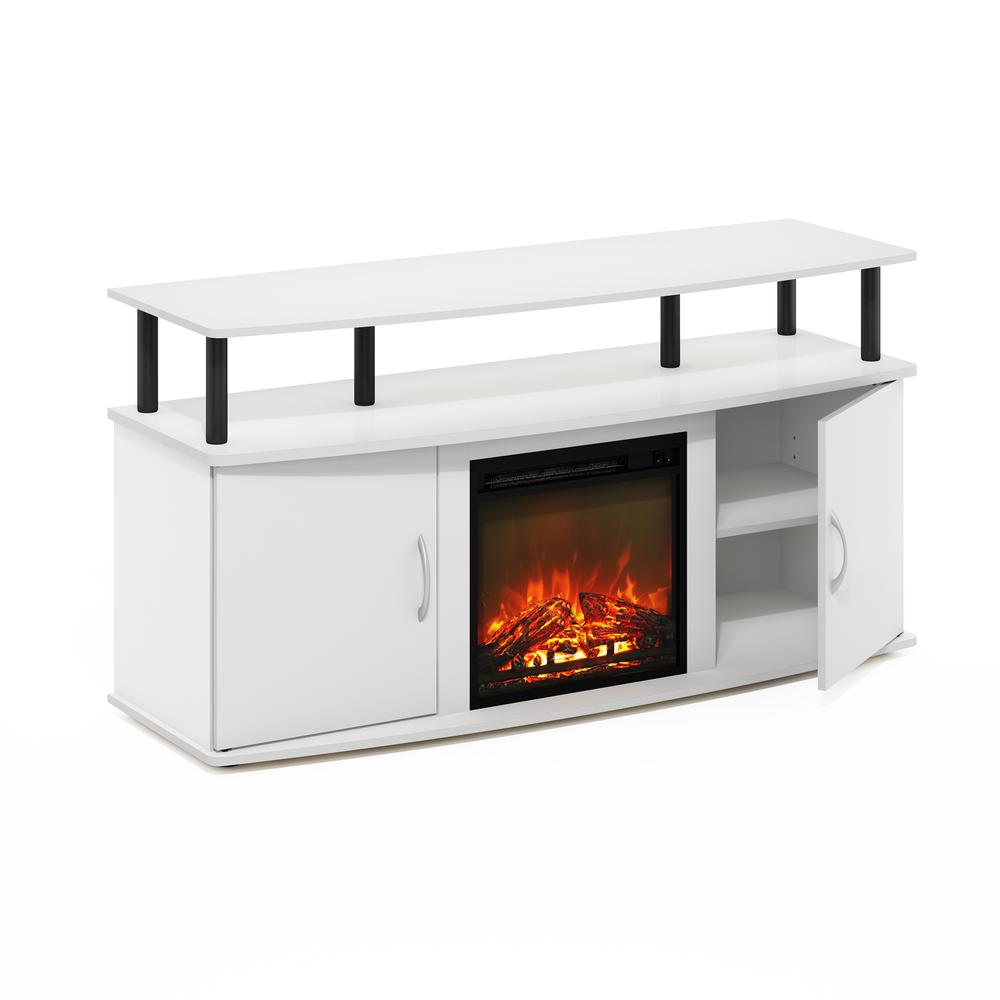 Fireplace Entertainment Center with Doors Storage Cabinet for TV up to 55 Inch. Picture 1