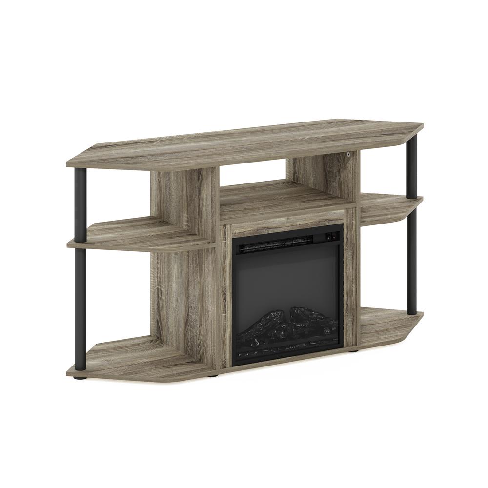 Open Storage Corner Fireplace TV Entertainment Center for TV up to 55 Inch. Picture 3