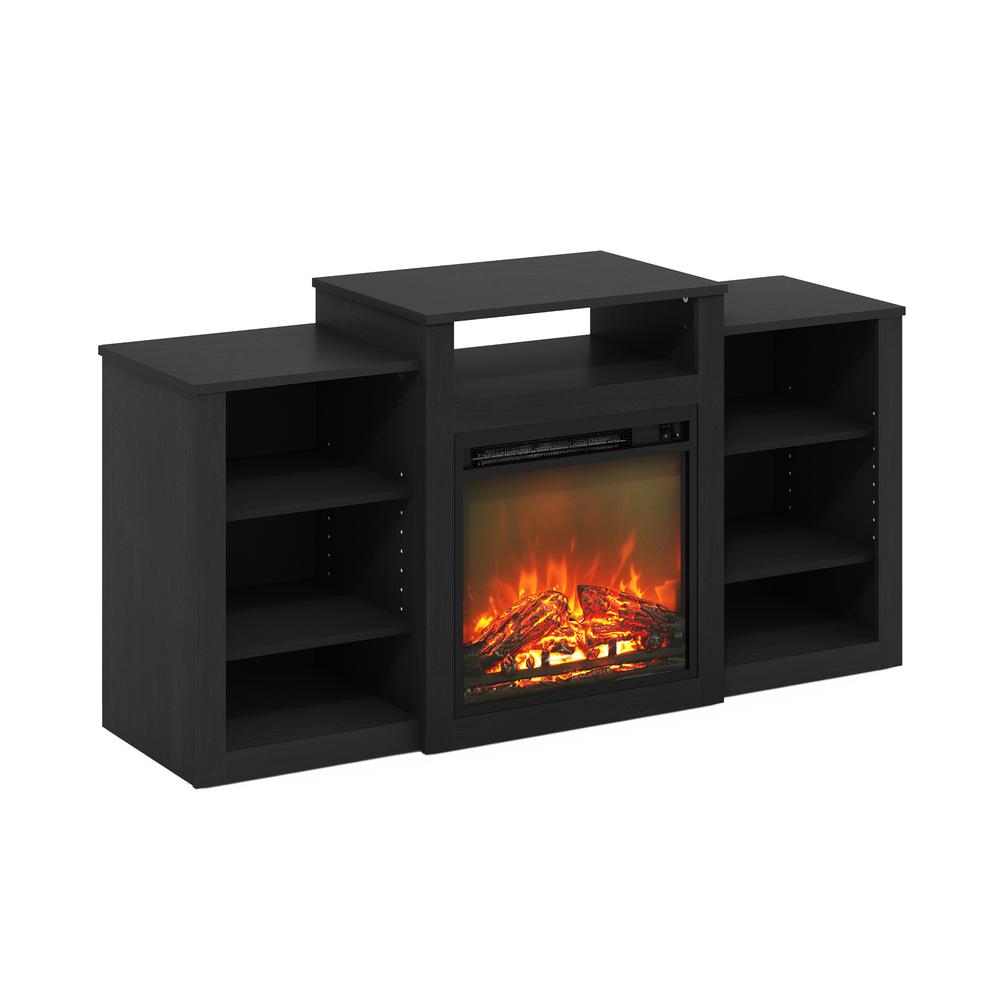Jensen TV Stand with Electric Fireplace for TV up to 55", Americano. Picture 1