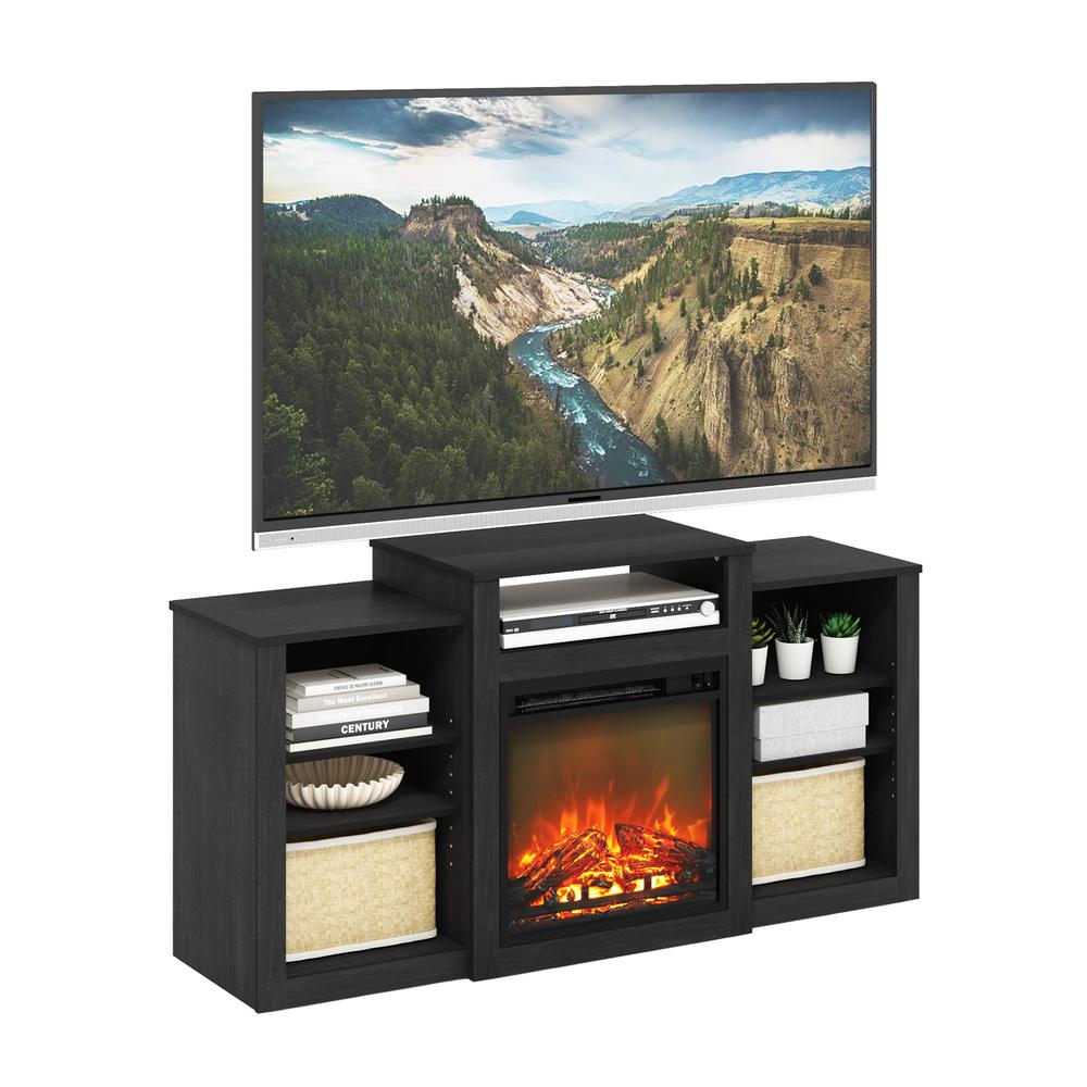 Jensen TV Stand with Electric Fireplace for TV up to 55", Americano. Picture 4
