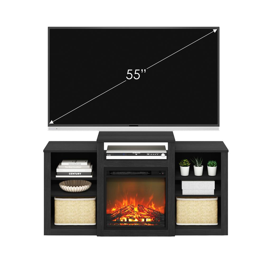 Jensen TV Stand with Electric Fireplace for TV up to 55", Americano. Picture 5