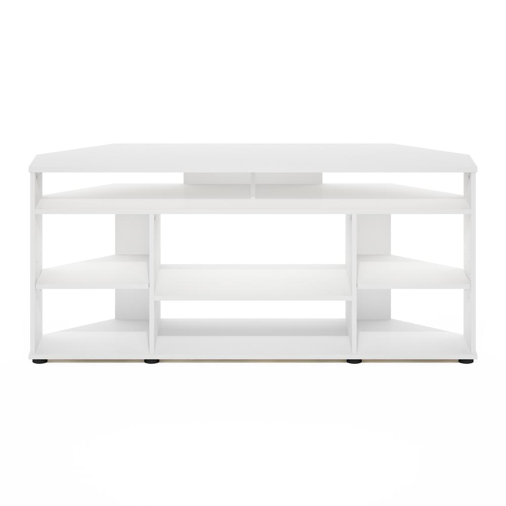 Jensen Corner TV Stand TV up to 55 Inches, White. Picture 2