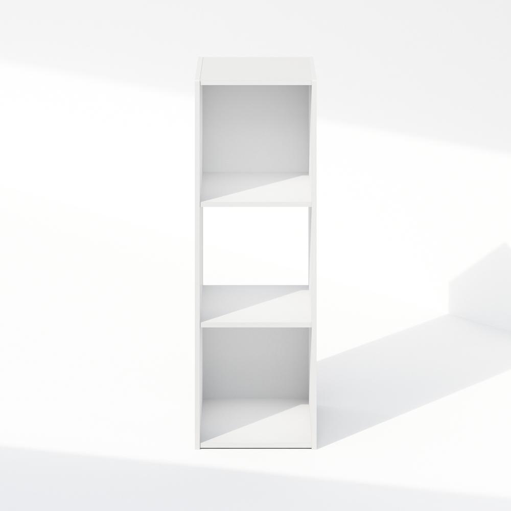 Pelli Cubic Storage Cabinet, Bookcase, Bookshelf, 3-Cube, White. Picture 2