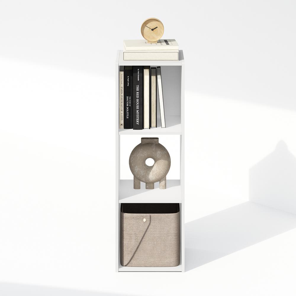 Pelli Cubic Storage Cabinet, Bookcase, Bookshelf, 3-Cube, White. Picture 4