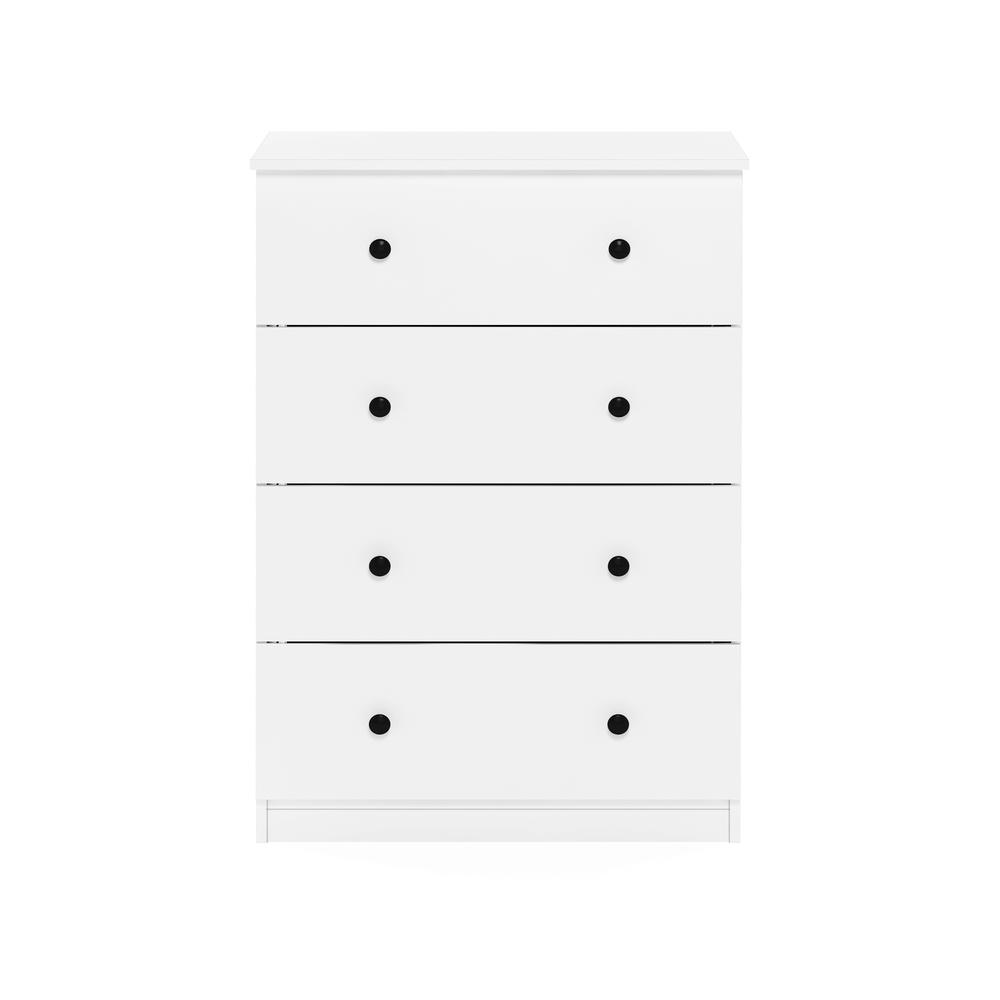Furinno Tidur Simple Design 4-Drawer Dresser, Solid White. Picture 3