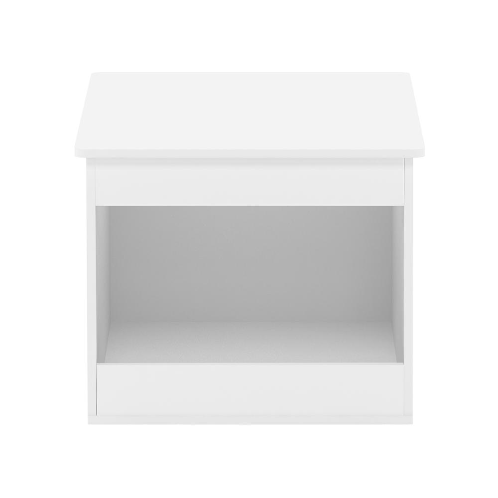Furinno Peli Top Opening Litter Box Enclosure, Solid White. Picture 3