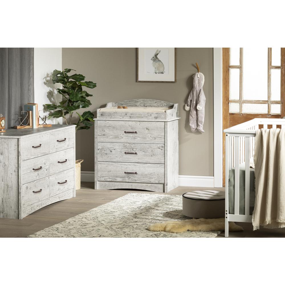 Helson 6-Drawer Double Dresser, Seaside Pine. Picture 2