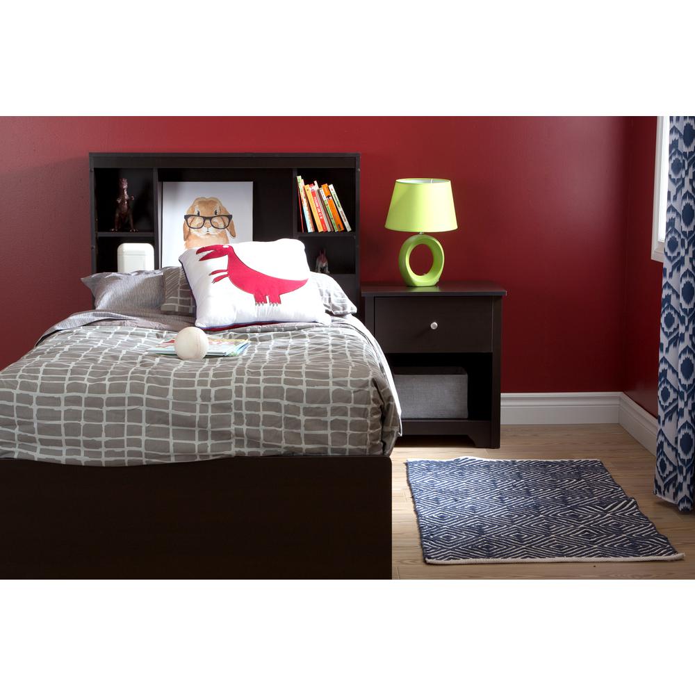 Chocolate South Shore 39 Vito Mates Bed with 3 Drawers Twin 