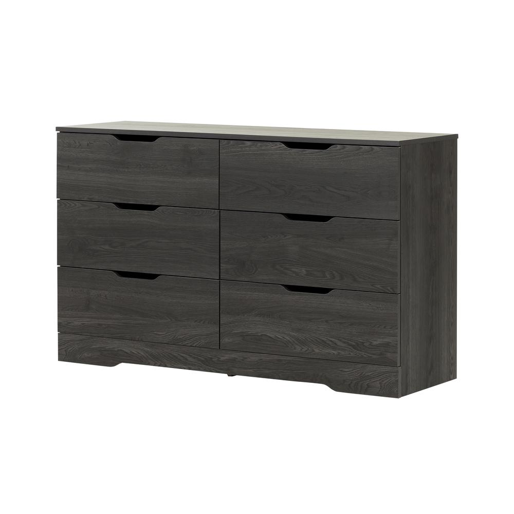 South Shore Holland 6-Drawer Double Dresser, Gray Oak. Picture 2