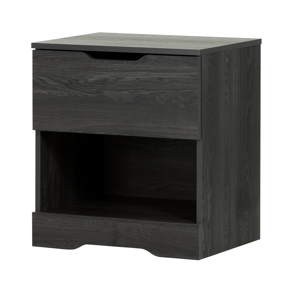 South Shore Holland 1-Drawer Nightstand, Gray Oak. Picture 2