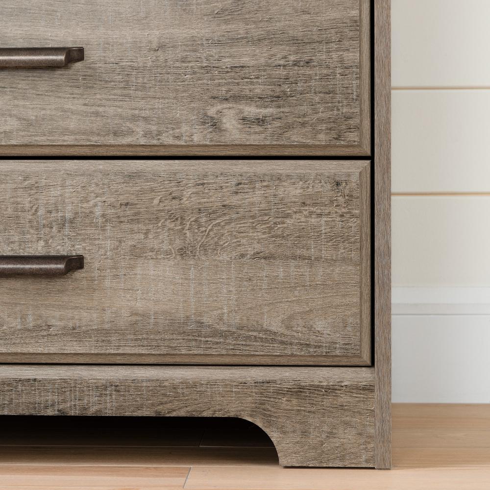 Versa 8-Drawer Double Dresser, Weathered Oak. Picture 7