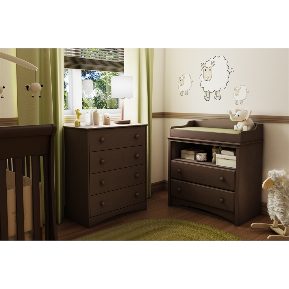South Shore Angel Changing Table, Espresso. Picture 5