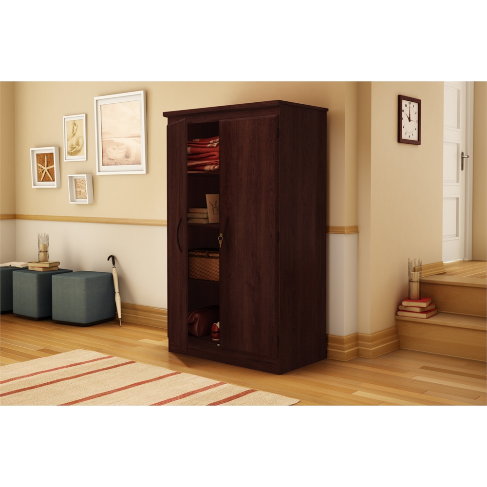 Morgan 2-Door Storage Cabinet, Royal Cherry. Picture 2