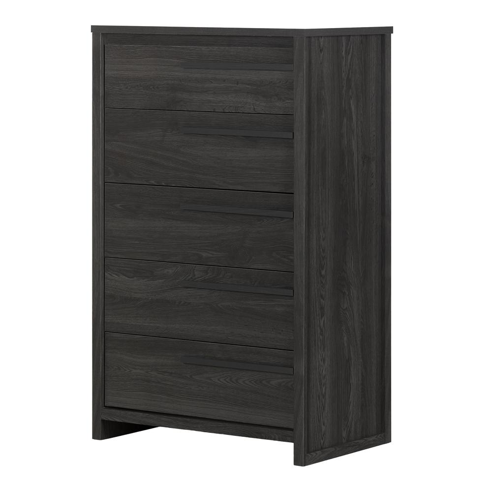 South Shore Tao 5-Drawer Chest, Gray Oak. Picture 2