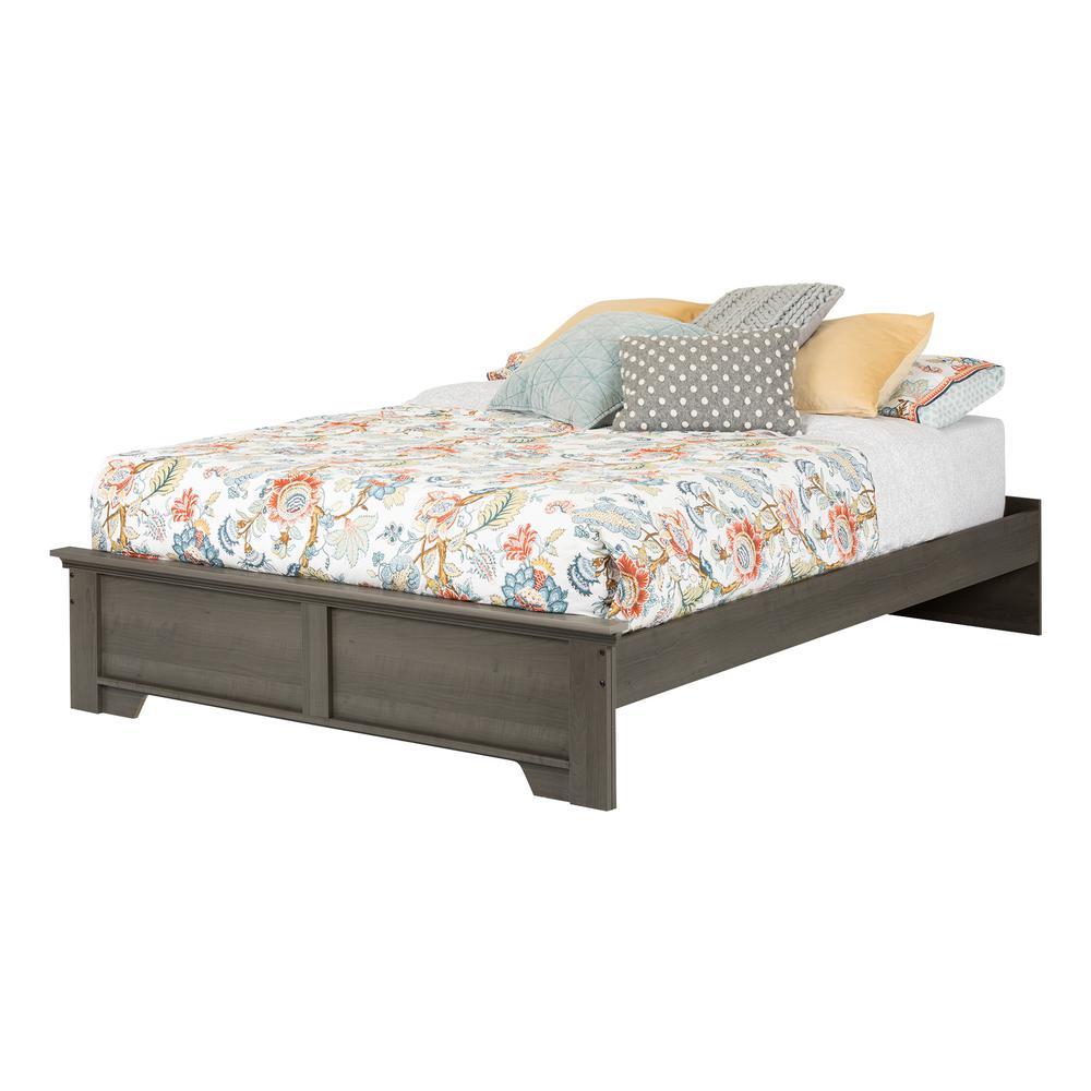 South Shore Versa Queen Platform Bed (60''), Gray Maple. Picture 2