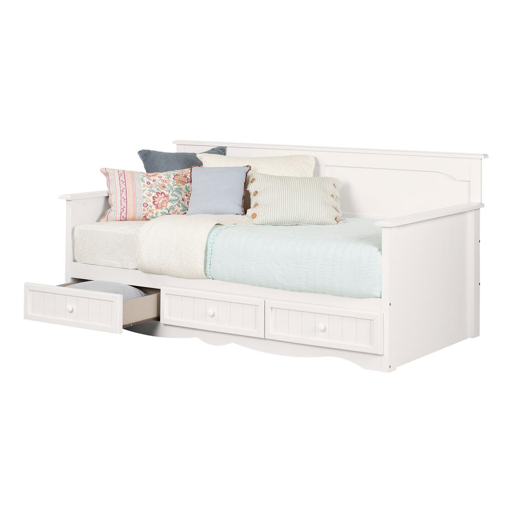 Savannah Daybed with Storage, Pure White. Picture 2