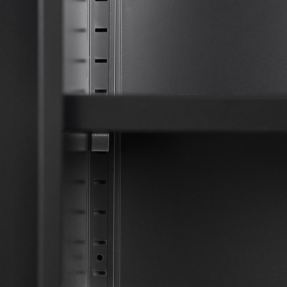 Eddison 2-Door Storage Cabinet, Black. Picture 4