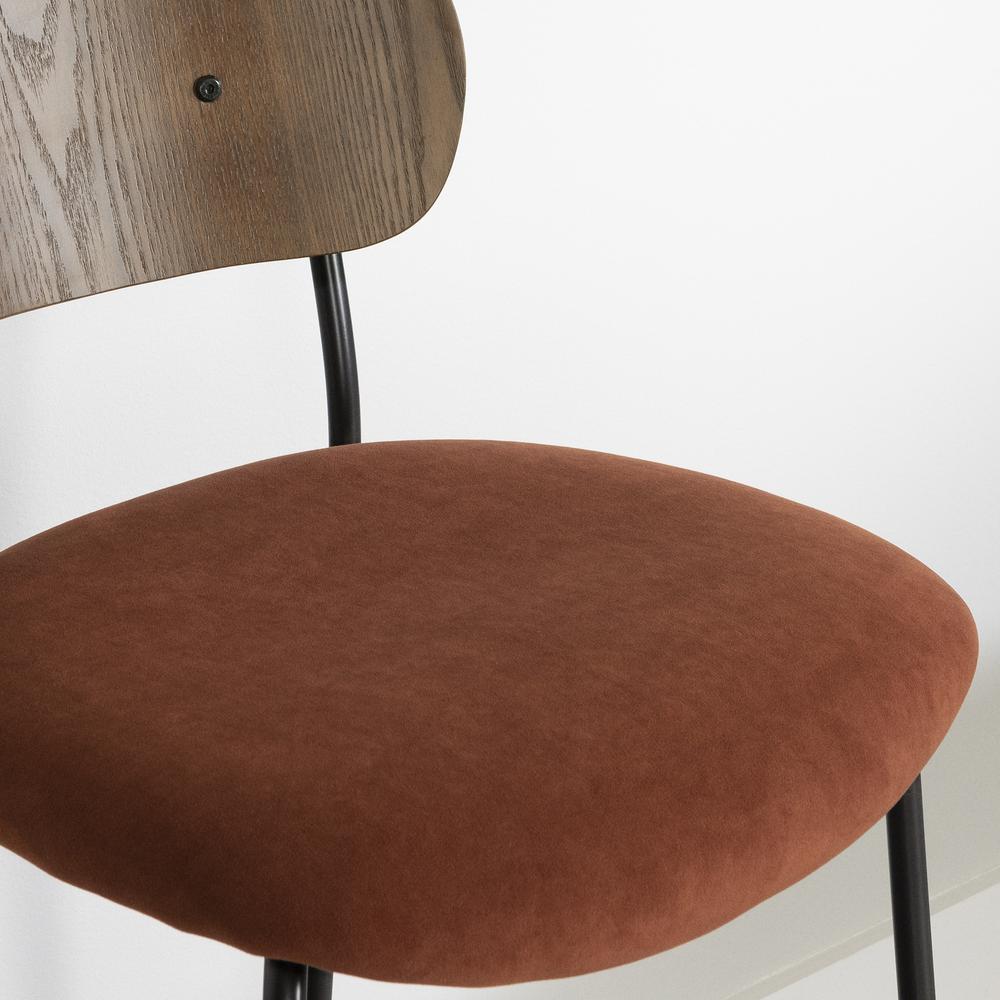 Hype Stools – Set of 2, Burnt Orange and Brown. Picture 2