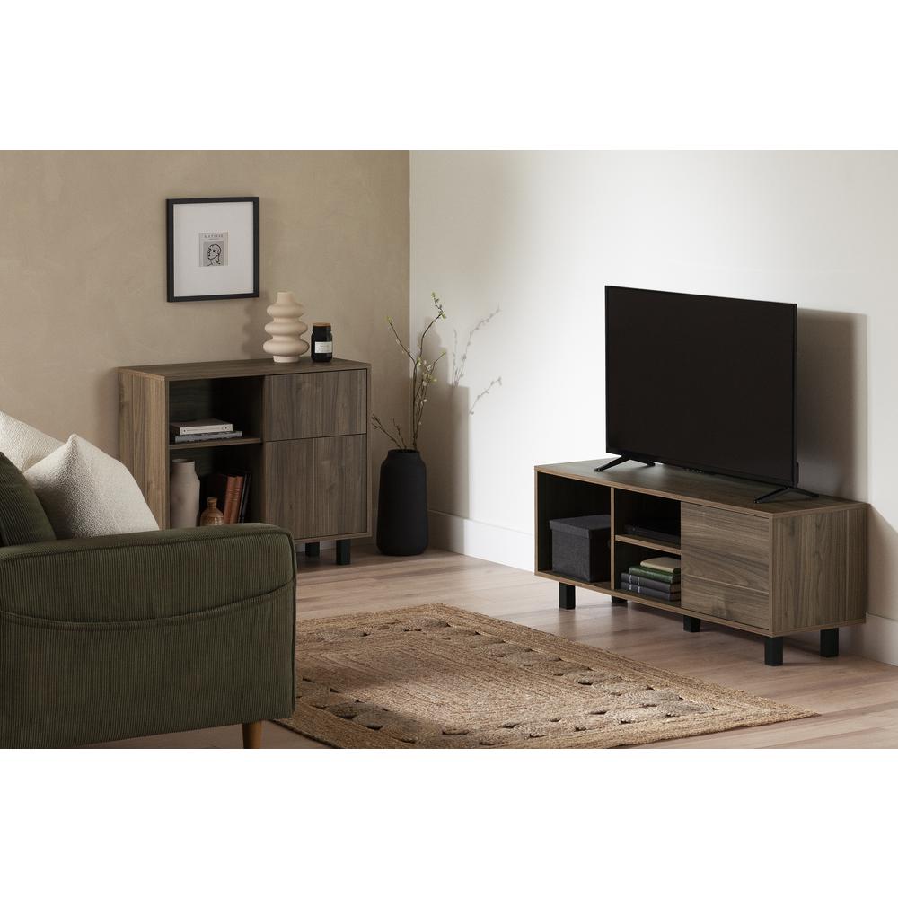 Octave TV Stand, Natural Walnut. Picture 2