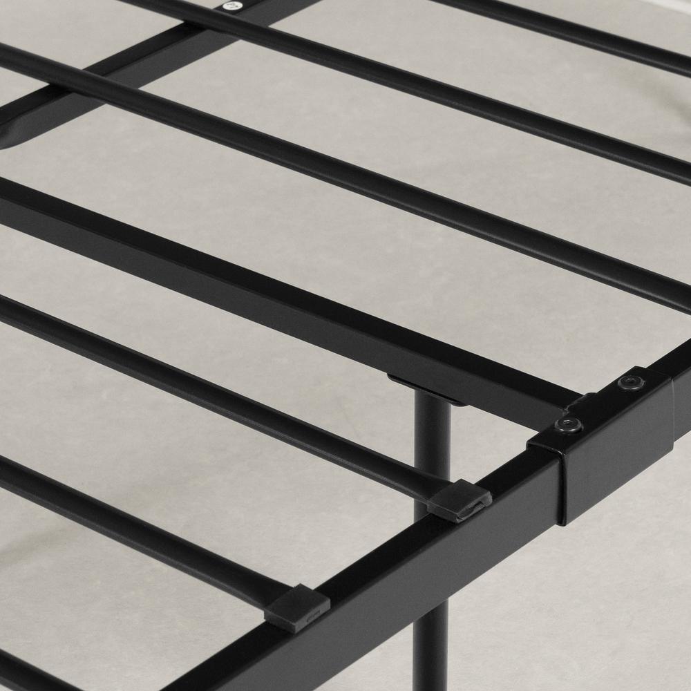 Tassio Metal Complete Platform Bed, Pure Black. Picture 3