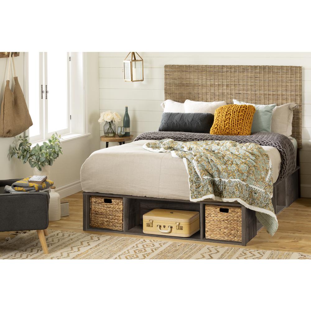 Avilla Storage Bed with Baskets - Fall Oak. Picture 2