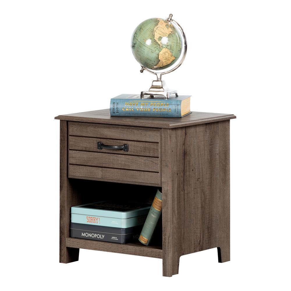 Ulysses 1-Drawer Nightstand, Fall Oak. Picture 2