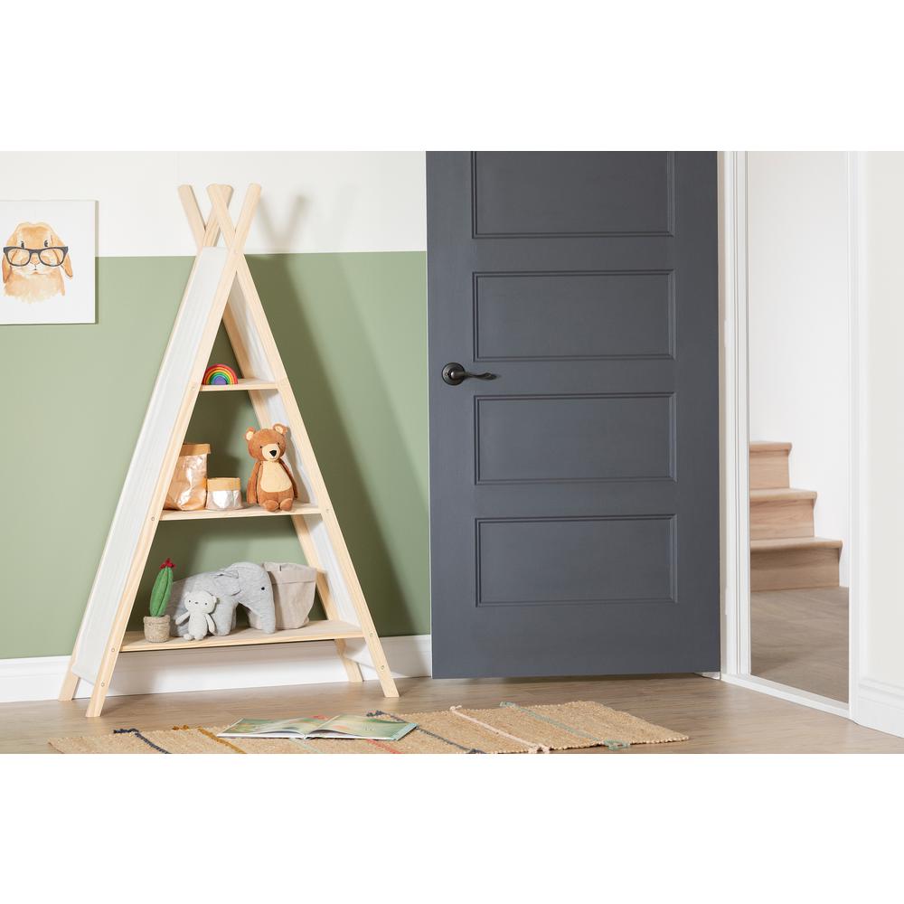 Sweedi Natural Cotton and Pine Teepee Shelving Unit. Picture 3