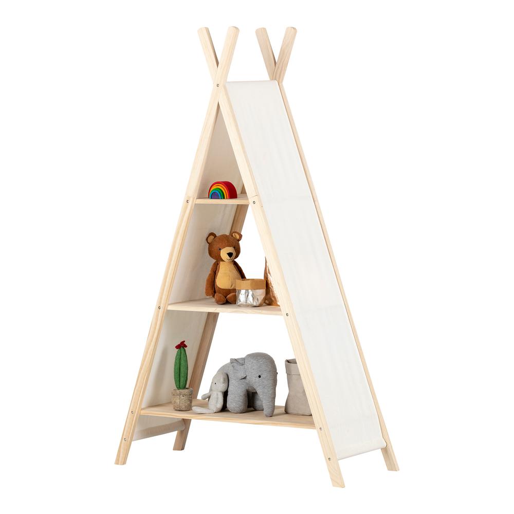 Sweedi Natural Cotton and Pine Teepee Shelving Unit. Picture 2