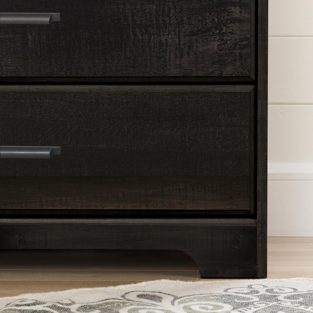 Versa 6-Drawer Double Dresser, Rubbed Black. Picture 4